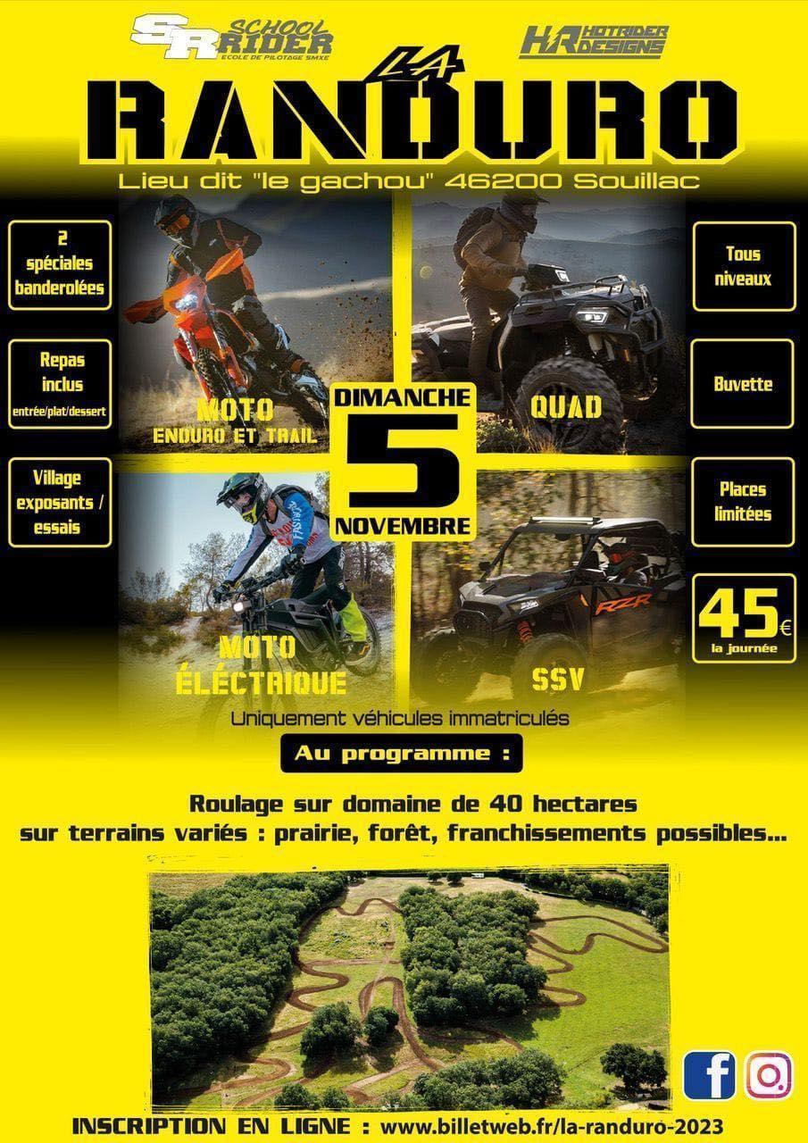 Essais Enduro 2024 // La Randuro, dimanche 5 novembre 2023