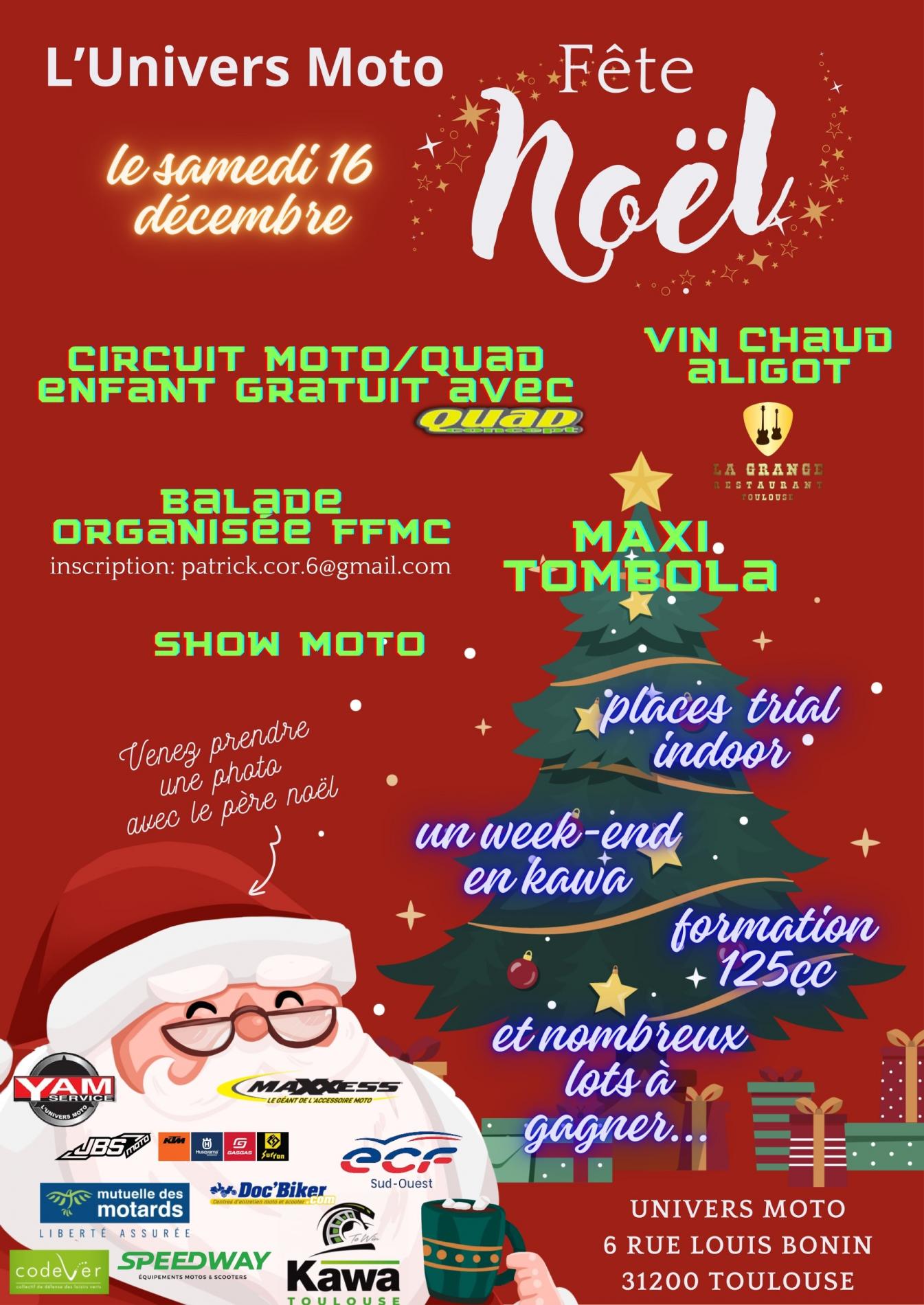 Fête de Noël à l'Univers Moto