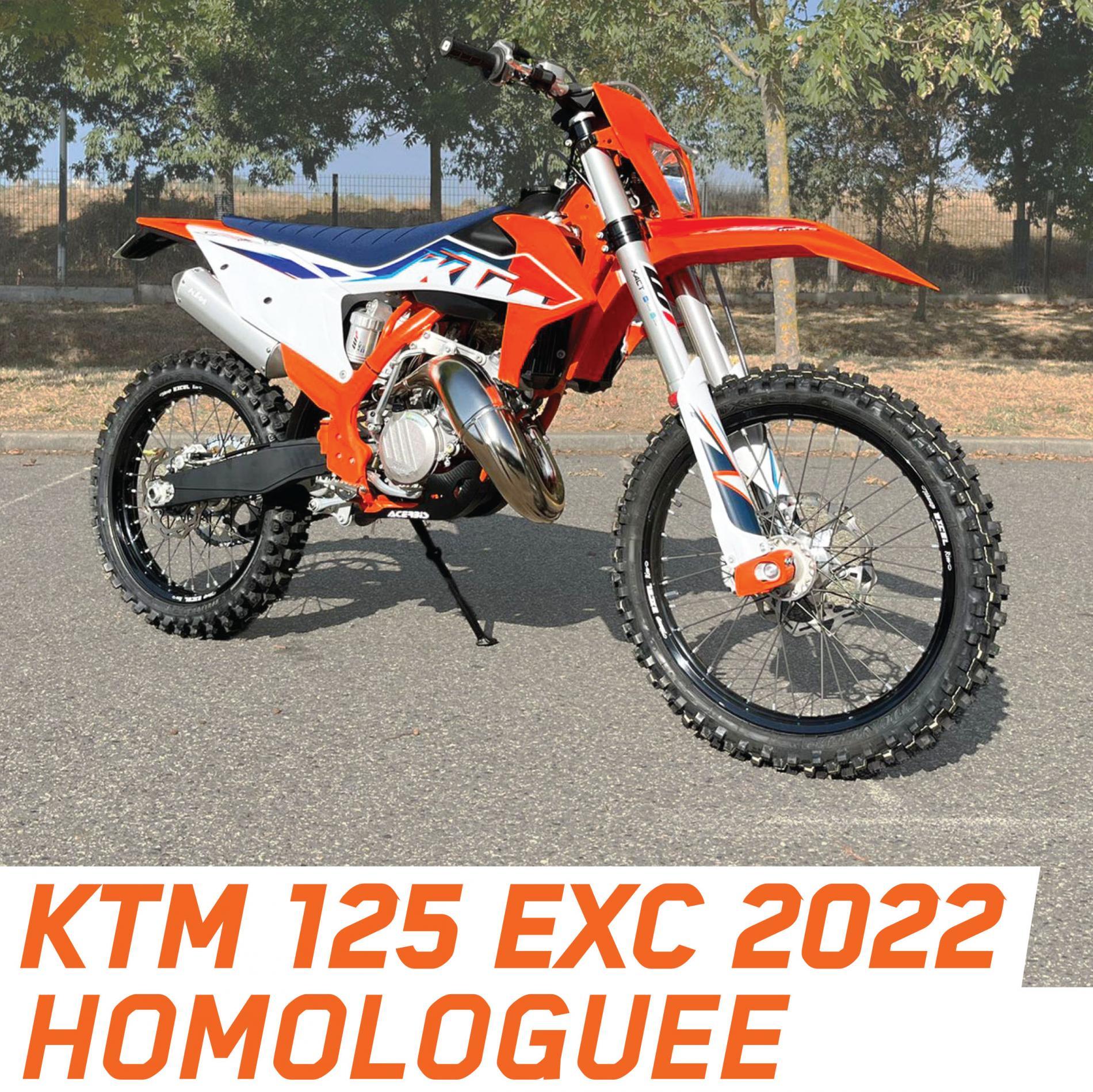 KTM 125 EXC 2022 Homologuée