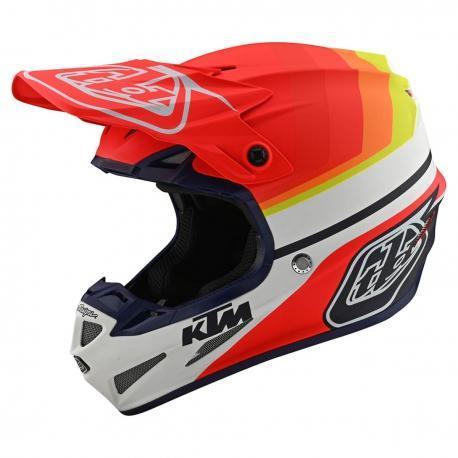 CASQUE TROY LEE DESIGNS / KTM SE4 COMPOSITE MIRAGE ORANGE/BLANC