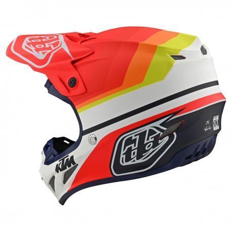 CASQUE TROY LEE DESIGNS / KTM SE4 COMPOSITE MIRAGE ORANGE/BLANC