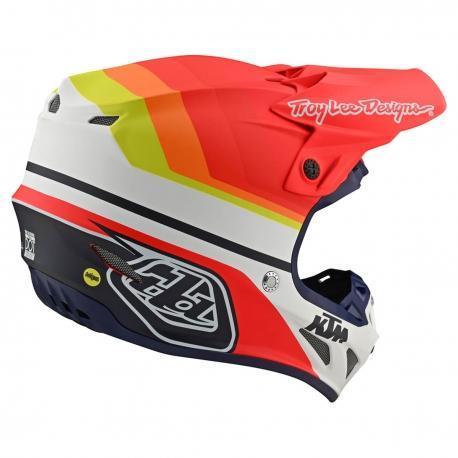 CASQUE TROY LEE DESIGNS / KTM SE4 COMPOSITE MIRAGE ORANGE/BLANC