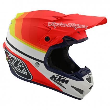 CASQUE TROY LEE DESIGNS / KTM SE4 COMPOSITE MIRAGE ORANGE/BLANC